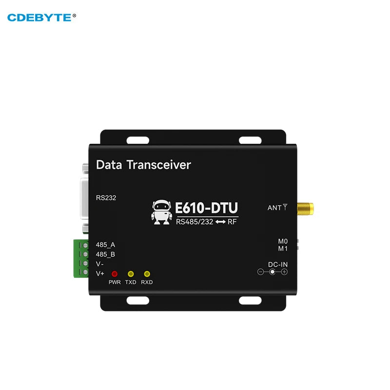 Wireless Digital Radio RS232/RS485 433MHz High-Speed Continuous Transmission CDEBYTE E610-DTU(433C20) 100mW RSSI Low Latency