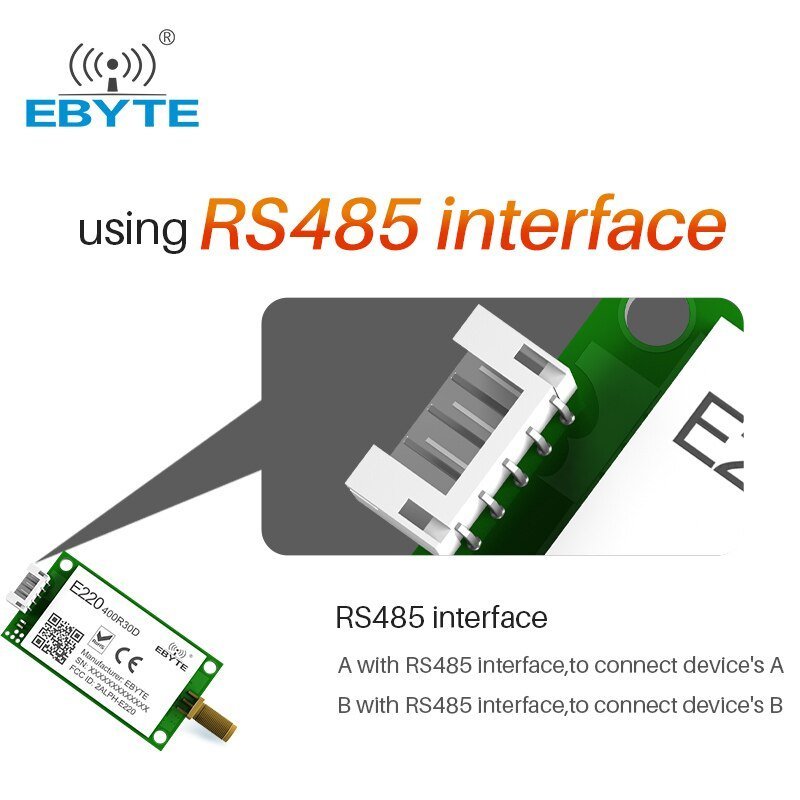 RS485 Modem Wireless Radio Station 433Mhz EBYTE E96-DTU (433L30-485) 30dbm RS485 Modem Wireless Radio Station 433Mhz EBYTE E96-DTU (433L30-485) 30dbm