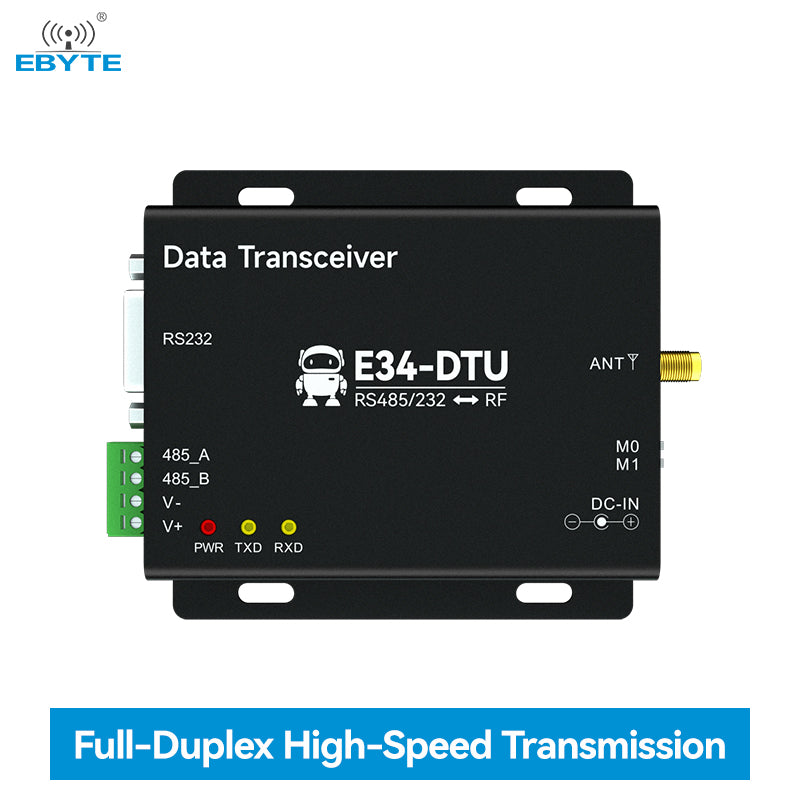 Ebyte E34-DTU(2G4D20) 2km DTU full duplex wirelesRS232 RS485 transmitter receiver unit 2.4GHz industrial modem dtu