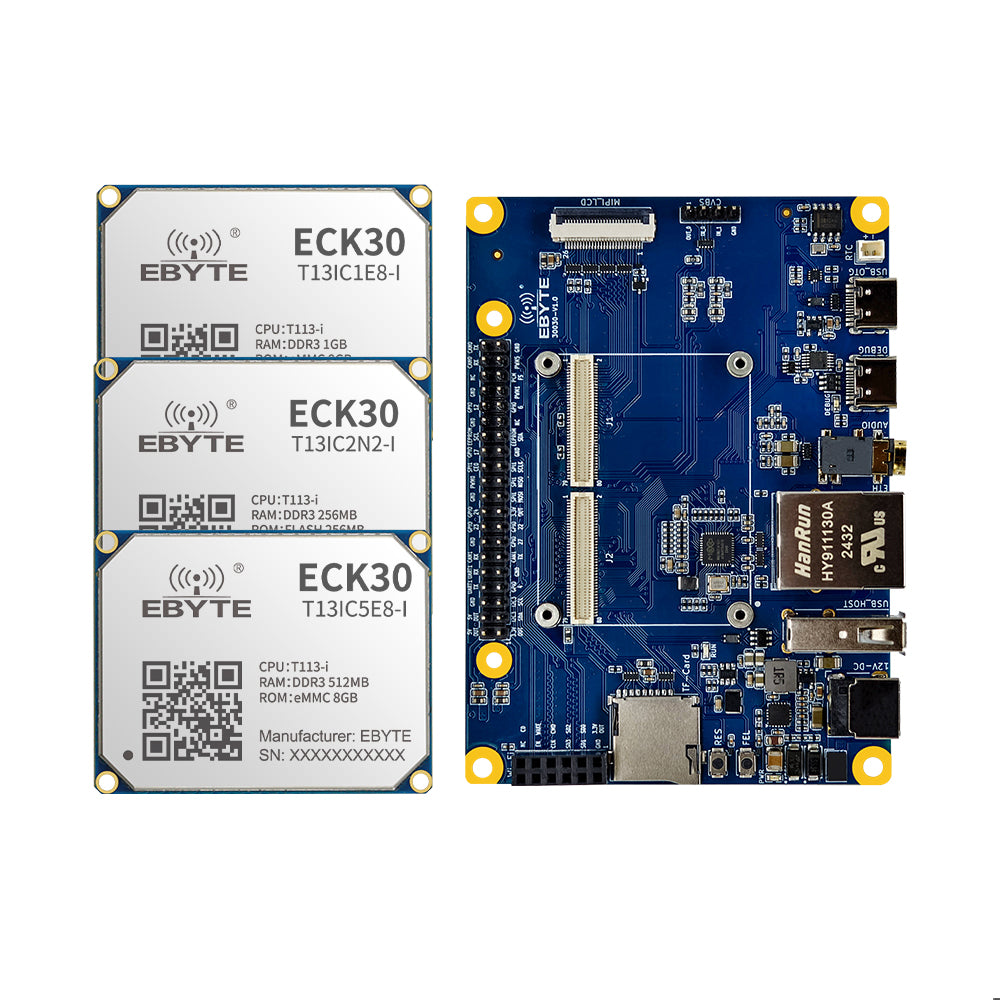 Ebyte ECK30 Series Dual-core ARM Embedded Linux 1.2GHz T113-i High Cost Performance Industrial-grade Embedded Core Board Single-Board Computer