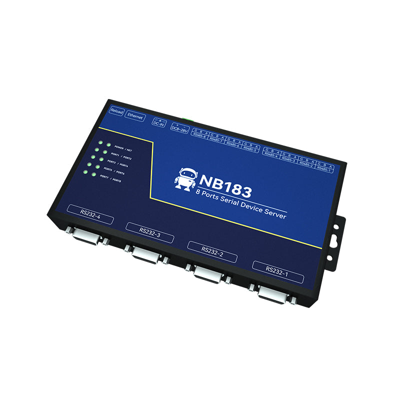 Ebyte NB183-V2 Second Generation 8-port Serial Server Modbus TCP/IP Protocol Stack Serial Port to Ethernet Port Transmission