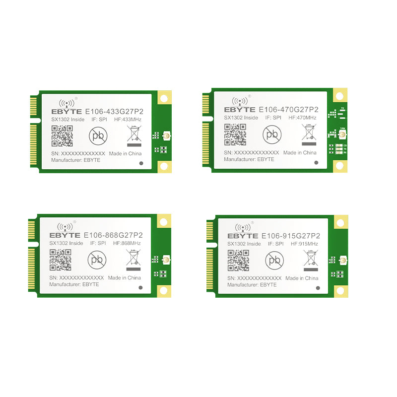 Module Halves With Core LoRaWAN Gateway Module SX1302 433/470/868/915MHz 27dBm RF Half-duplex ...