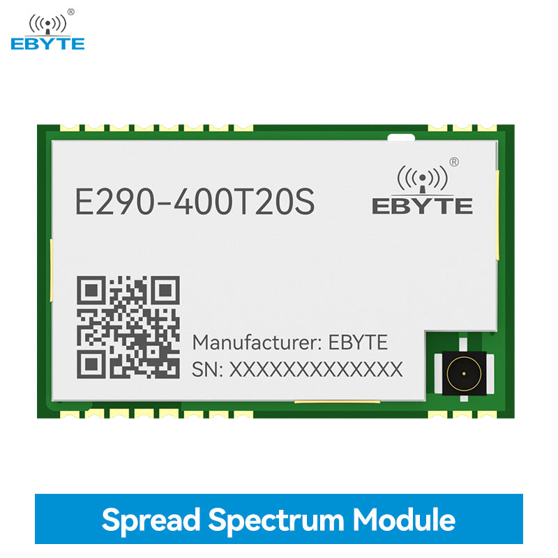 EBYTE E290-400T20S PAN3060 ChirpIoT™ Spread Spectrum Module IPEX/Stamp Hole AT Command Airspeed Adaptation Automatic Relay