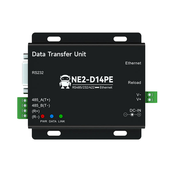 Ebyte NE2-D14PE RS485/232/422 TCP/UDP/MQTT/HTTP/ IPv4/DHCP/DNS  ModBus Gateways Single Serial to Ethernet Serial Server