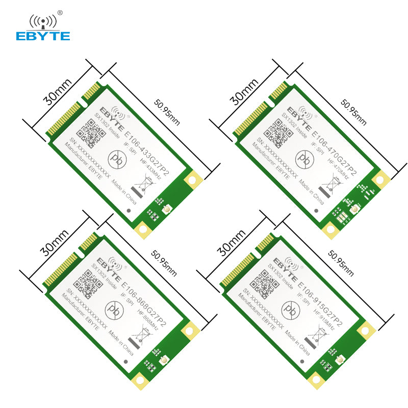 Module Halves With Core LoRaWAN Gateway Module SX1302 433/470/868/915MHz 27dBm RF Half-duplex ...