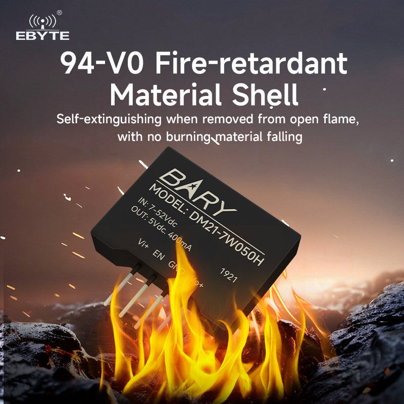 Ebyte DM21-7W050H 7.5~28V 7W 1500mA step-down power supply wireless module