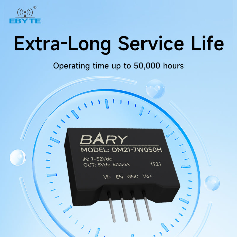 Ebyte DM21-7W050H 7.5~28V 7W 1500mA step-down power supply wireless module