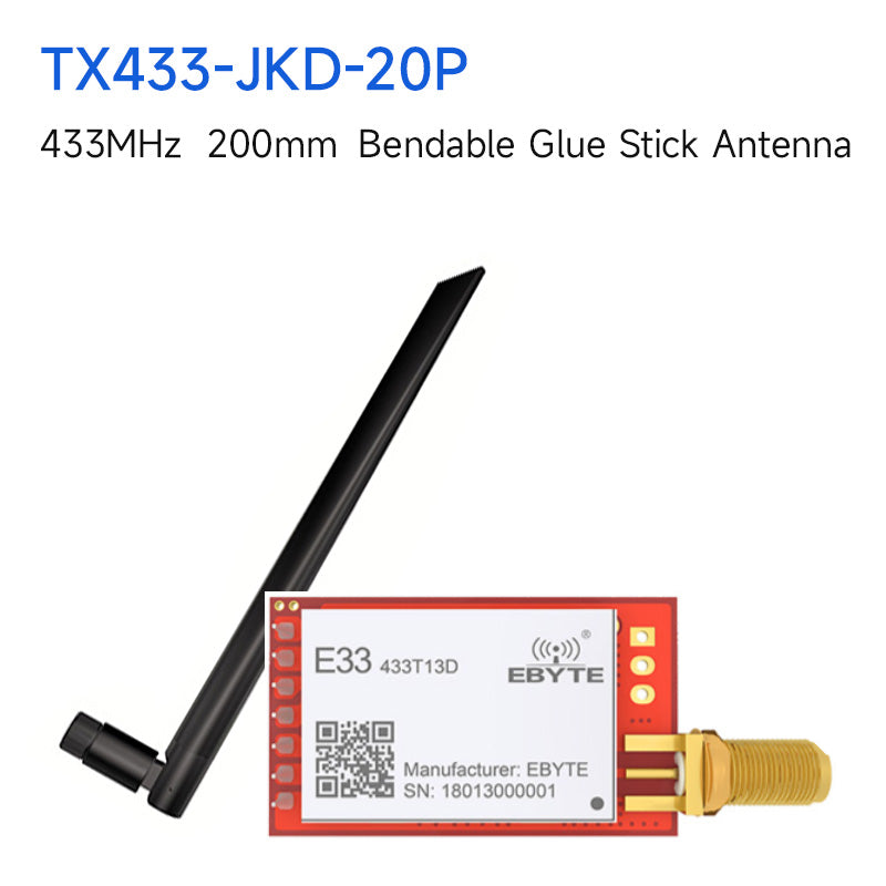 EBYTE E33-433T13D SX1212 433MHz Wireless RF Module Transceiver Receiver 20mW Long Range SMA-k Antenna Low Power Transmitter