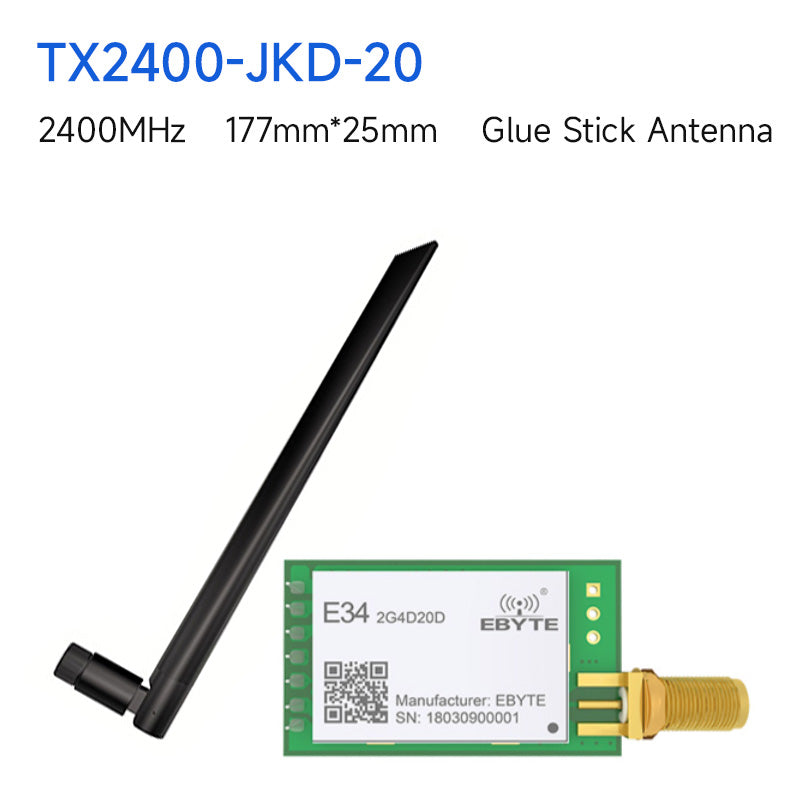 Ebyte E34-2G4D20D-V2.0 nRF24L01P UART RF Module 2.4GHz 20dBm Long Distance 2km SMA-K Antenna Wireless Transceiver Transmitter Receiver