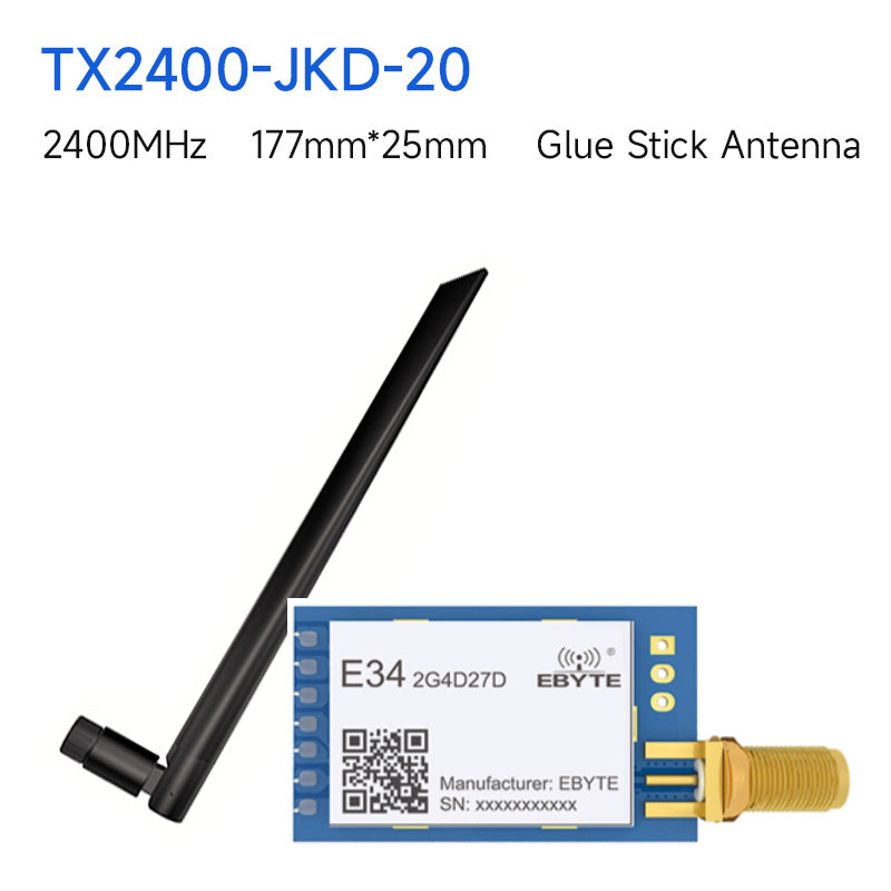 nRF24L01+ 2,4G UART-Funkmodul E34-2G4D27D Vollduplex-Hochgeschwindigkeitsübertragung 10 dBm Ebyte GFSK DIP 5KM Funkmodul