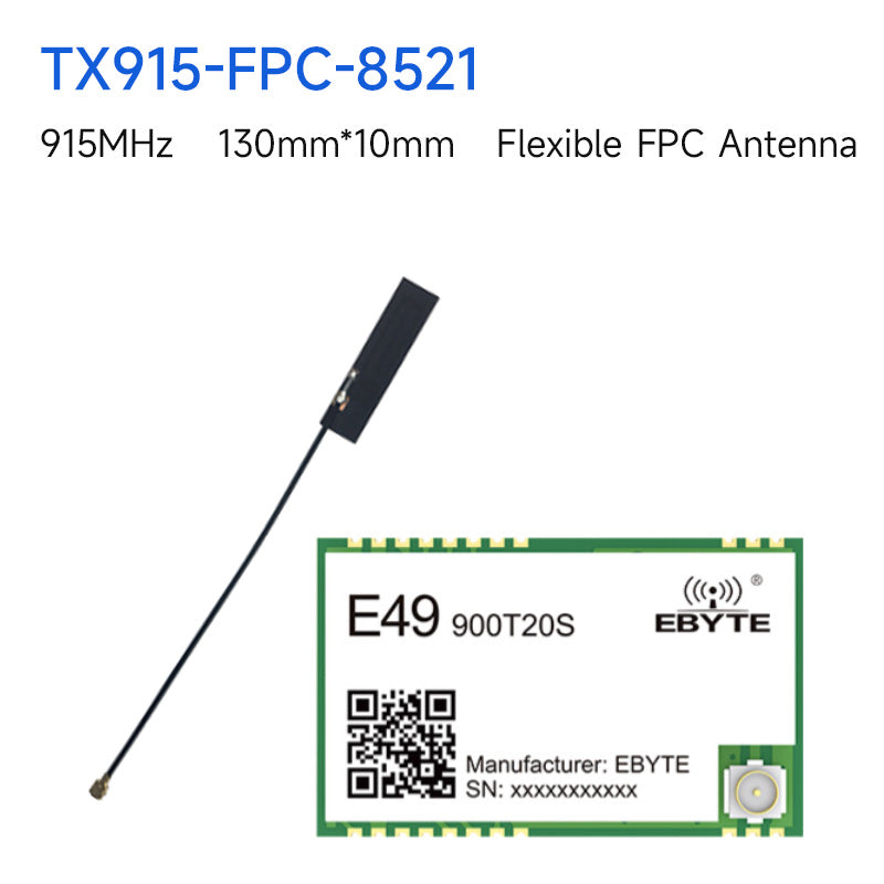 Ebyte E49-900T20S Wireless Module 20dBm Long Range 2.5km Low Power Consumption IPEX/Stamp Hole Antenna Data Transmission Module