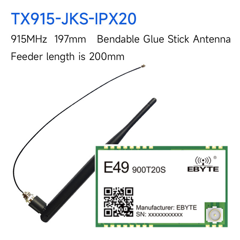 Ebyte E49-900T20S Wireless Module 20dBm Long Range 2.5km Low Power Consumption IPEX/Stamp Hole Antenna Data Transmission Module