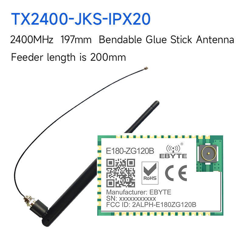 EFR32 ZigBee 3.0 Funkmodul 2,4 GHz Touch Link Smart Home SMD Langstrecken-HF-Transceiver-Modul Ebyte E180-ZG120B