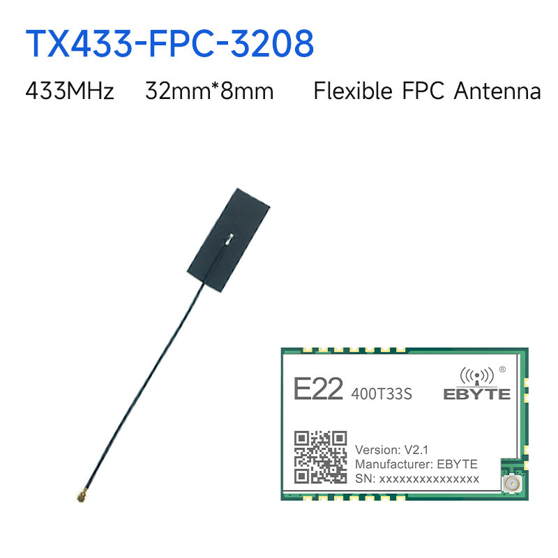 Беспроводной модуль LoRa 433 МГц Модуль расширения спектра LoRa EBYTE E22-400T33S 33 дБм 16 км IPEX / Stamp Hole LBT Антенный модуль RSSI