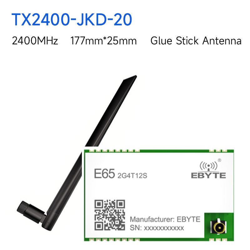 EBYTE E65-2G4T12S 2.4GHz Full Duplex Wireless Transceiver Serial Module Continuous Transmission Receiver IPEX/Stamp hole