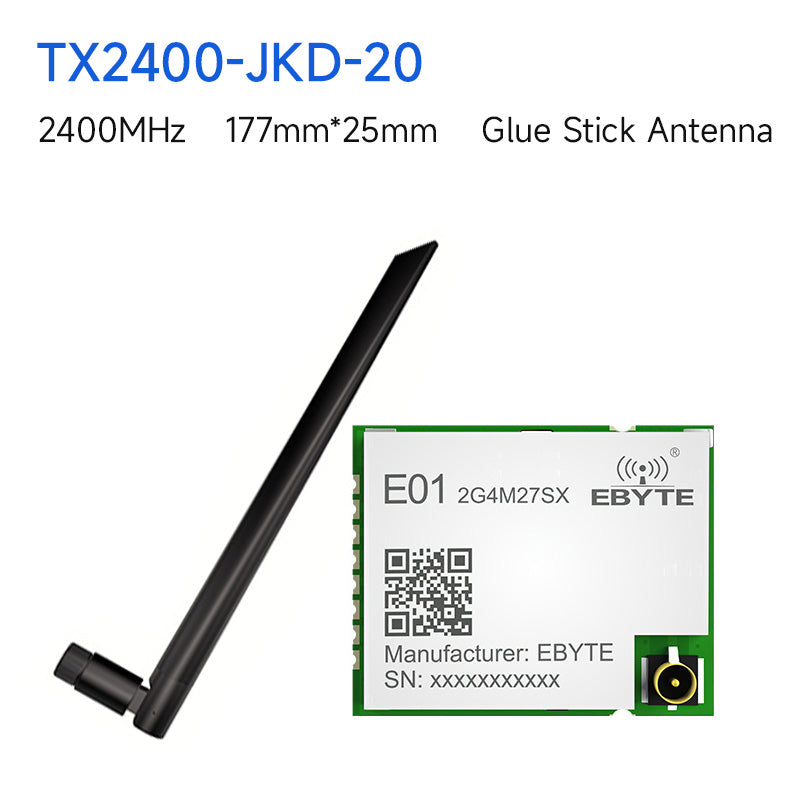 nRF24L01P-Chip-Funkmodul EBYTE E01-2G4M27SX 2,4 G 27 dBm SMD nRF24L01P + PA IPEX-HF-Schnittstelle SPI-Kommunikations-Tx-Rx-Modul