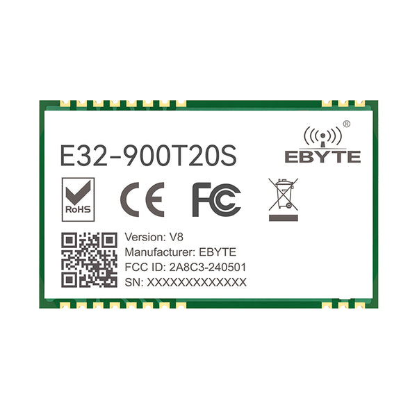 Ebyte E32-900T20S-V8 SX1276 LoRa Wireless Module 100mW 868/915MHz Support Air-Wake up SMD Long Range Wireless Module Date Transceiver