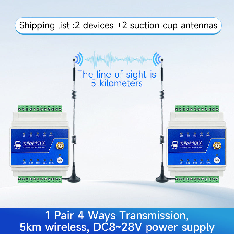 Ebyte E860-DTU(2020-400SL22)-V2 series 2/4/8 Digital Input Wireless Remote Switch Transmission 5/10km 22/30dbm LoRa Modulation 868/915MHz