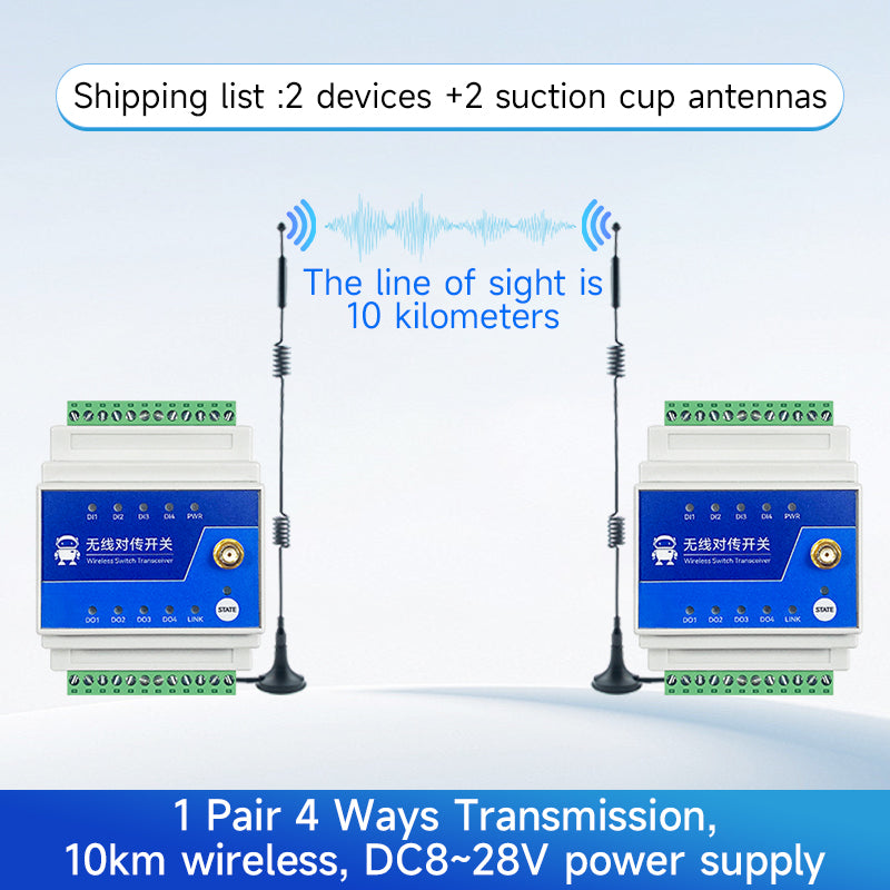 Ebyte E860-DTU(2020-400SL22)-V2 series 2/4/8 Digital Input Wireless Remote Switch Transmission 5/10km 22/30dbm LoRa Modulation 868/915MHz