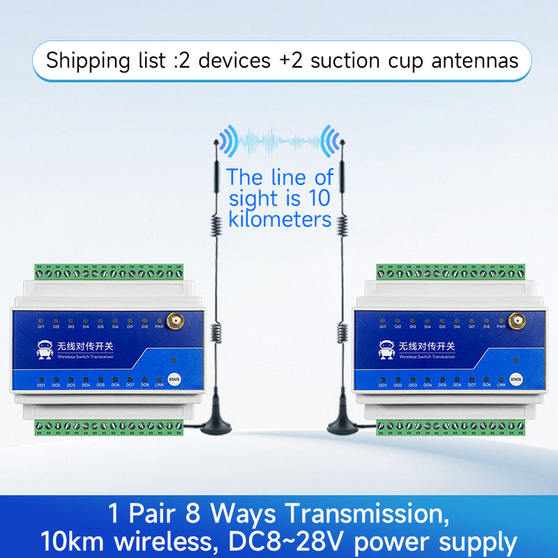 Ebyte E860-DTU(2020-400SL22)-V2 series 2/4/8 Digital Input Wireless Remote Switch Transmission 5/10km 22/30dbm LoRa Modulation 868/915MHz