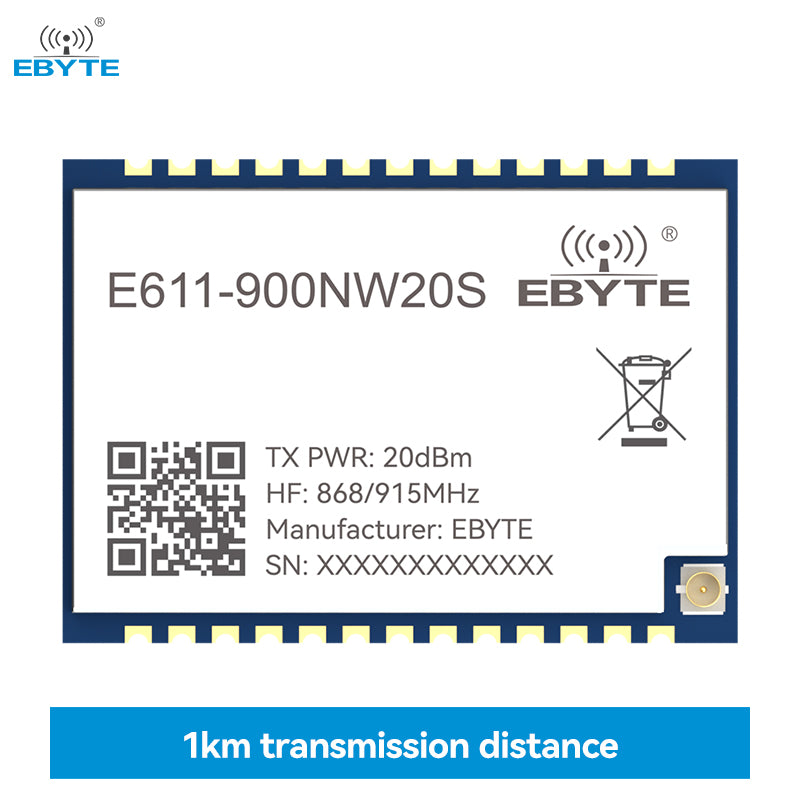 Ebyte E611-900NW20S 20dBm UART/PHY UAV 915MHz Long distance digital and image data transparent transmission wireless module