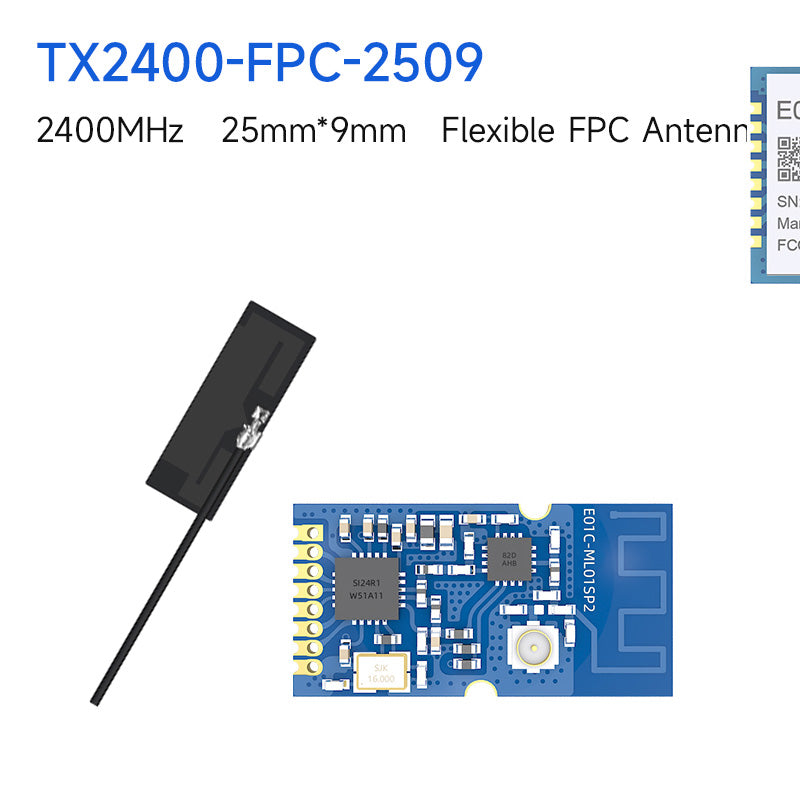 Ebyte E01C-ML01SP2 Si24R1chip Small Size Built-in PCB antenna 20dBm 100mW  SPI RF Module 2.4GHz SMD wireless module