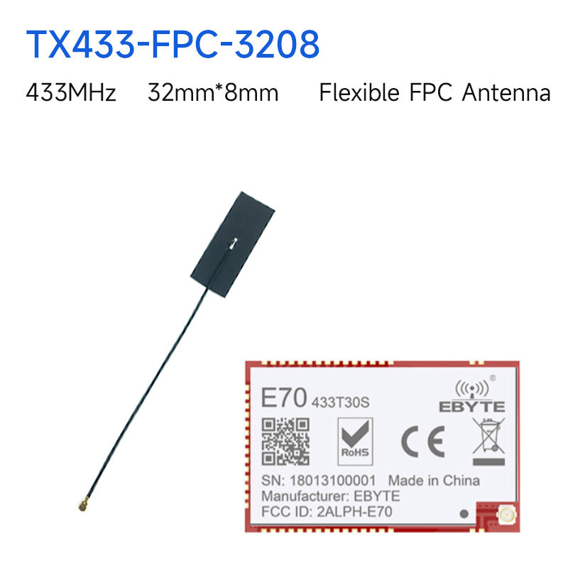 EBYTE E70-433T30S TI CC1310 chip 433MHz Module Wireless Transceiver 30dBm UART Interface Long Distance 6km IPEX Antenna Receiver