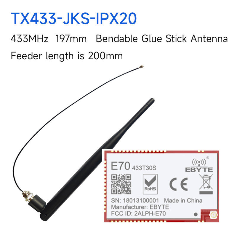 EBYTE E70-433T30S TI CC1310 chip 433MHz Module Wireless Transceiver 30dBm UART Interface Long Distance 6km IPEX Antenna Receiver