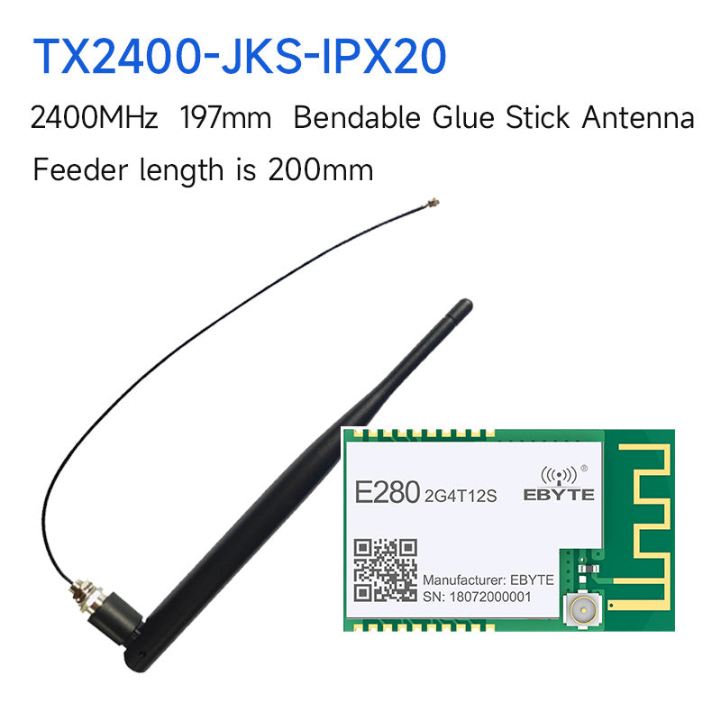 SX1280 LoRa Wireless Modul E280-2G4T12S 2,4 GHz 12dBm IPEX/PCB Antenne Wireless Ranging 3km Modul SMD UART LoRa Wireless Modul