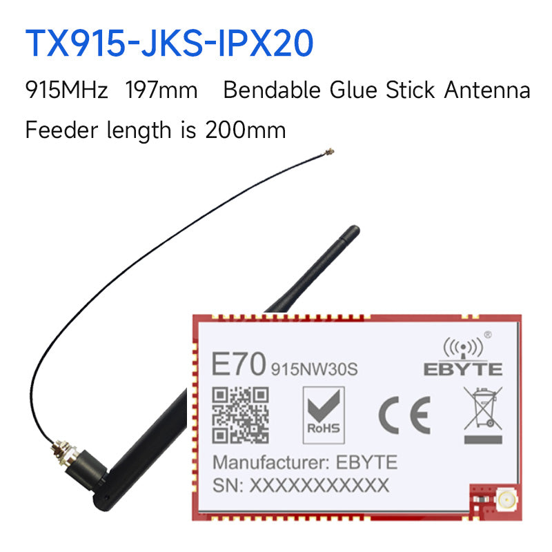 EBYTE E70-915NW30S CC1310 Star Network Module 915MHz 30dBm Long Distance 6.5km Stamp Hole/IPEX Antenna Wireless Transceiver