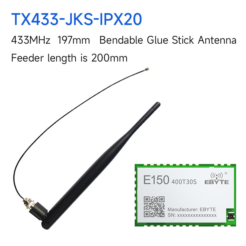 EBYTE E150-400T30S LoRa Module 410.125～493.125MHz 30dBm IPEX 10km Modbus RTU Build-in PA+LNA 4 Input DI/Output DO UART Module