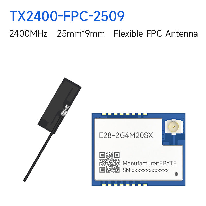 Ebyte E28-2G4M20SX 2.4GHz SX1281 Lora Wireless SPI RF Module BLE 20dbm High Speed Low Power PA+LNA FLRC IPEX Antenna