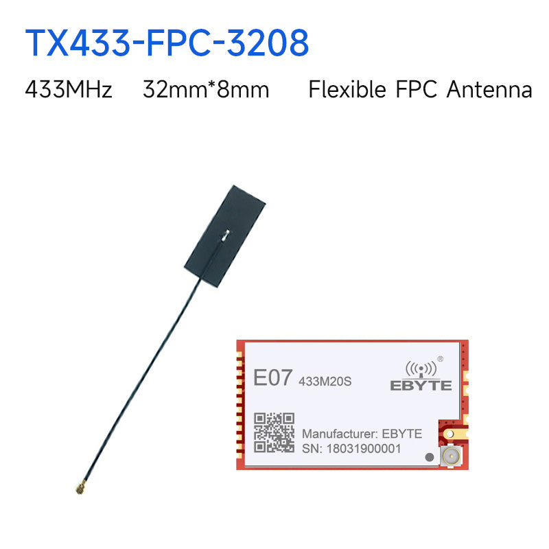 EBYTE E07-433M20S TI CC1101 433MHz 20dBm Wireless Transceiver Module Smart Home SPI Interface Power Amplifier Rf Receiver Module