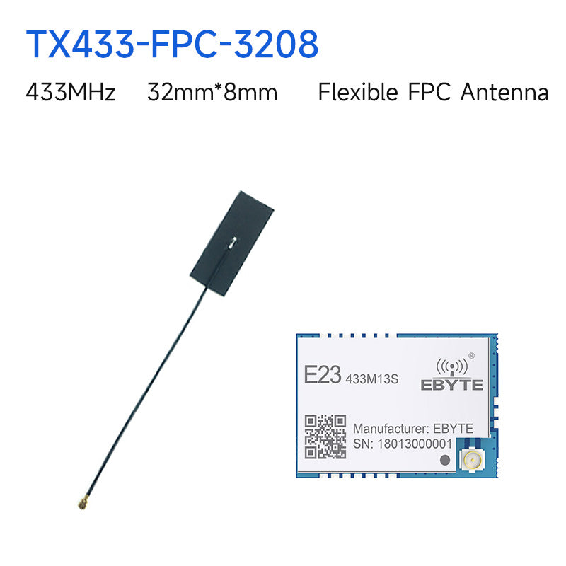 Ebyte E23-433M13S SX1212 Wireless Transceiver Module 433MHz 20mW 13dBm Long Range EBYTE Stamp hole IPEX Antenna RF Wireless Module