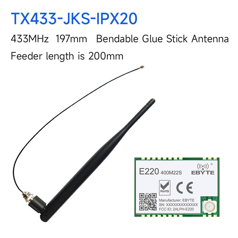 EBYTE E220-400M22s LLCC68 LoRa 433 MHz Funkmodul 470 MHz 22 dBm 6 km lange Reichweite PA + LNA RF-Empfänger Sender IPEX-Antenne 