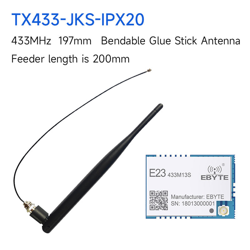 Ebyte E23-433M13S SX1212 Wireless Transceiver Module 433MHz 20mW 13dBm Long Range EBYTE Stamp hole IPEX Antenna RF Wireless Module