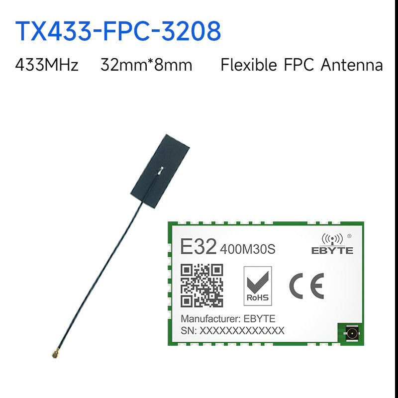 Беспроводной модуль SX1278 Lora 433/470 МГц, дальность действия 10 км, E32-400M30S IPEX/антенна со штампованным отверстием, модуль расширения спектра SPI LoRa