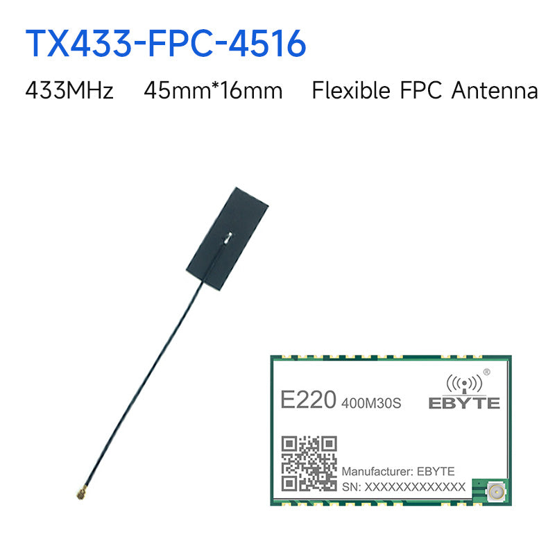 LLCC68 LoRa Wireless Modul 433/470MHz E220-400M30S 30dBm Long Range 10km IPEX/Stempelloch Antenne SMD SPI Wireless Modul