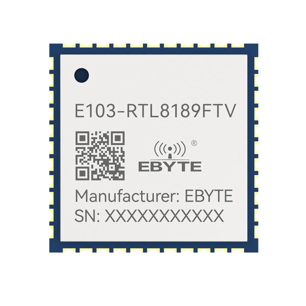 Ebyte E103-RTL8189FTV 16dBm SDIO RTL8189FTV chip Wireless Transmission 2.4GHz  Low-cost High-performance WiFi module