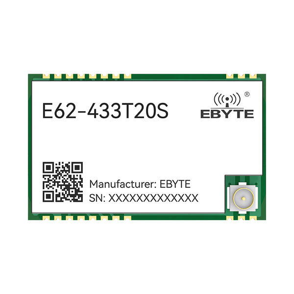 Ebyte E62-433T20S 20dBm UART Automatic frequency hopping 433MHz full-duplex SMD type Wireless transparent transmission module