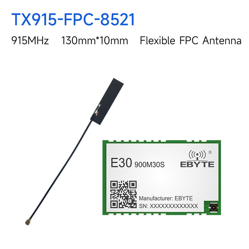 SI4463 868/915 MHz HF-Wireless-Modul mit großer Reichweite, 2,5 km, 100 mW, E30-900M30S, IPEX/Stempellochantenne, SMD-Paket, SPI-Wireless-Modul