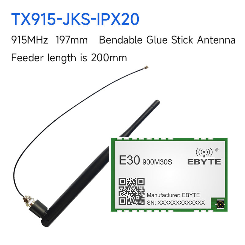 SI4463 868/915 MHz HF-Wireless-Modul mit großer Reichweite, 2,5 km, 100 mW, E30-900M30S, IPEX/Stempellochantenne, SMD-Paket, SPI-Wireless-Modul