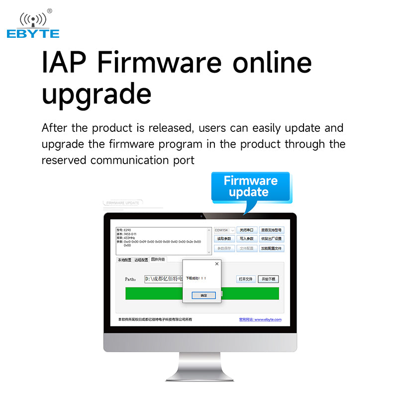 Ebyte E290-400T30S 433MHz PAN3060 LoRa Wireless Module 30dbm AT Command Low Power IAP Air Wake Up Relay Networking RSSI