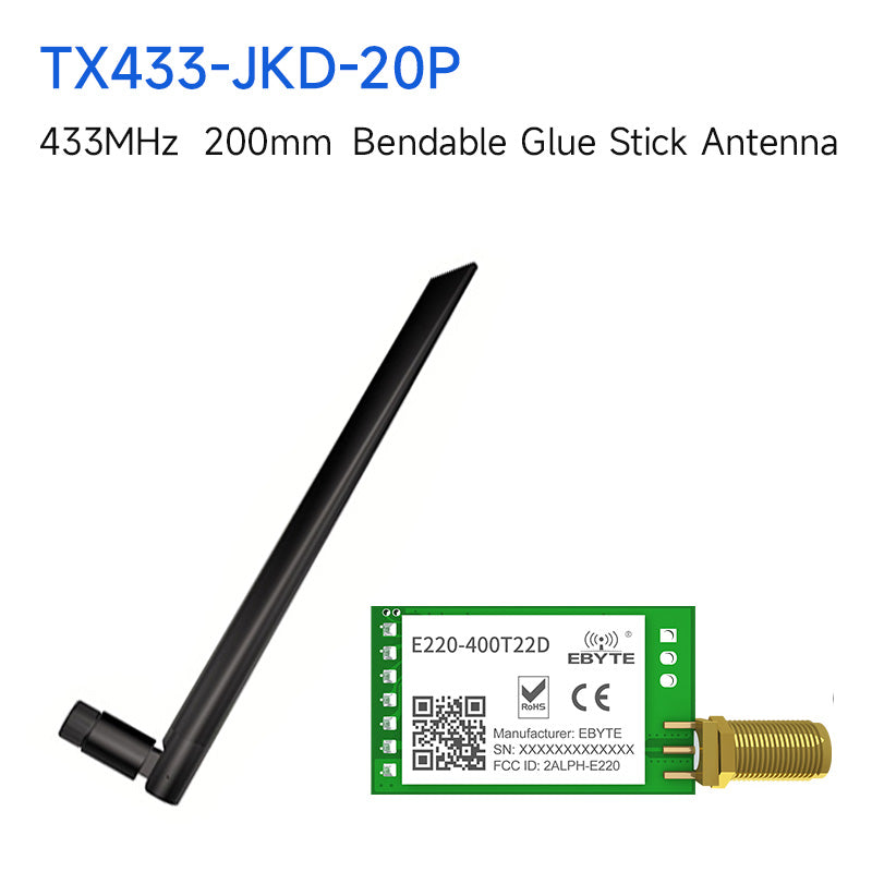 EBYTE E220-400T22D LLCC68 Wireless Module RSSI ISM 433MHz 470MHz 22dBm LoRa Spread Spectrum DIP UART Interface SMA-K Antenna Low Power