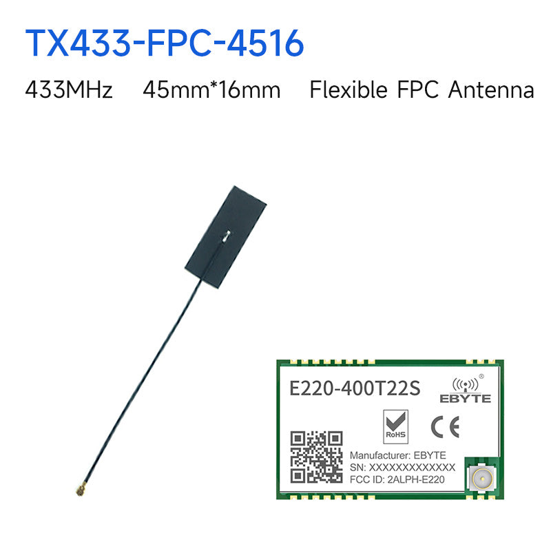 EBYTE E220-400T22S LLCC68 LoRa-Modul 433 MHz 470 MHz 22 dBm IPEX/Stempelloch UART WOR Drahtloser Senderempfänger mit großer Reichweite