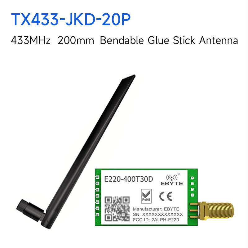 EBYTE E220-400T30D LoRa LLCC68 433 MHz Funkmodul 470 MHz 30 dBm große Reichweite 10 km RSSI SMA-K DIP UART Sender Empfänger