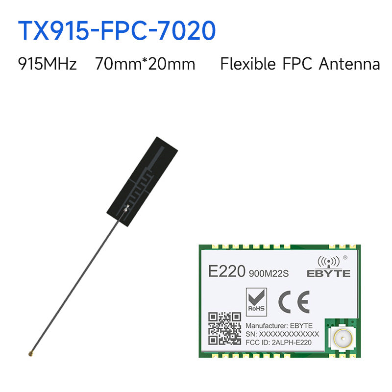 EBYTE E220-900M22S LLCC68 LoRa 868Mhz 915Mhz Wireless Module 22dBm 6km Long Range PA+LNA RF Receiver Transmitter IPEX Antenna