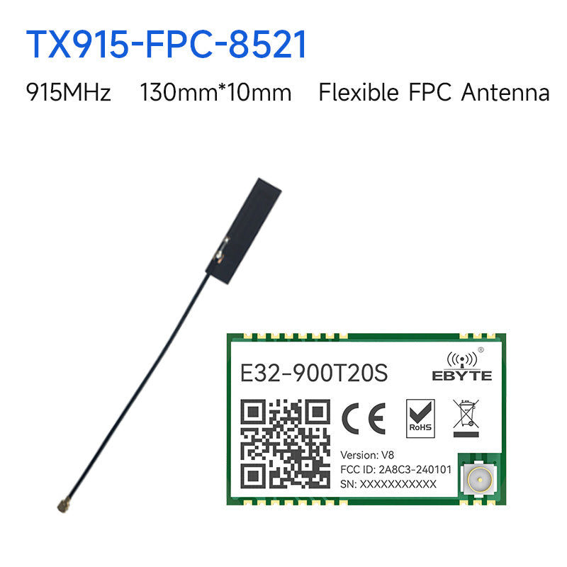 Ebyte E32-900T20S-V8 SX1276 LoRa Wireless Module 100mW 868/915MHz Support Air-Wake up SMD Long Range Wireless Module Date Transceiver