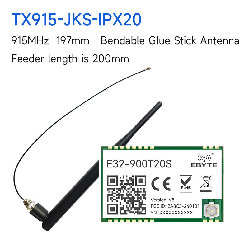 SX1276 Беспроводной модуль LoRa 100 мВт E32-900T20S 868/915 МГц Поддержка Air-Wake up SMD Беспроводной модуль дальнего действия Приемопередатчик даты