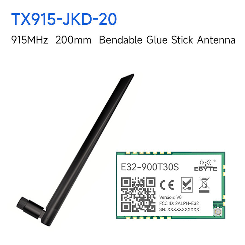 LoRa 868MHz 1W Long Range 8000m Wireless Transmitter und Receiver RF Modul EBYTE E32-900T30S SMD Stamp Hole Wireless Modul